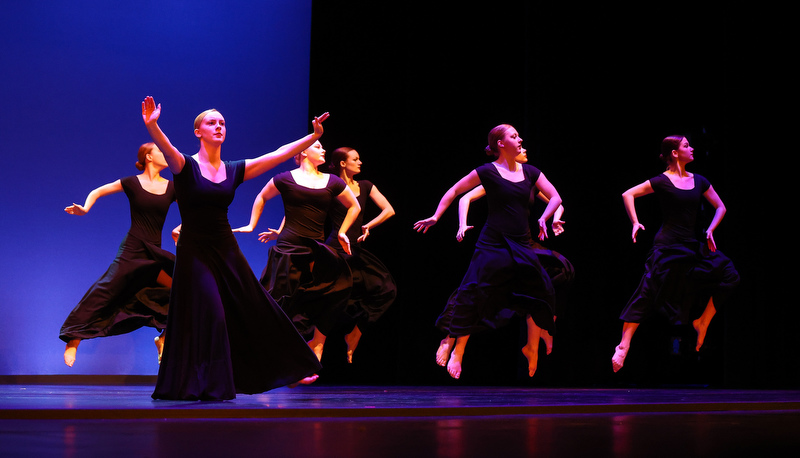 Students performing dance