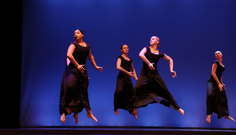 Students performing dance