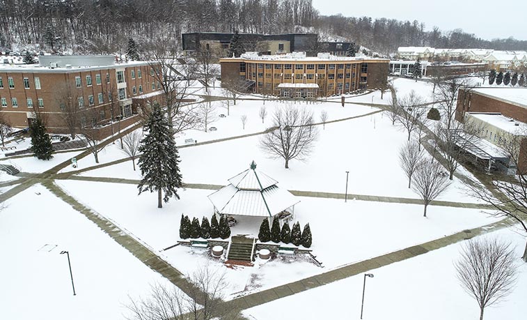 Quad in the snow