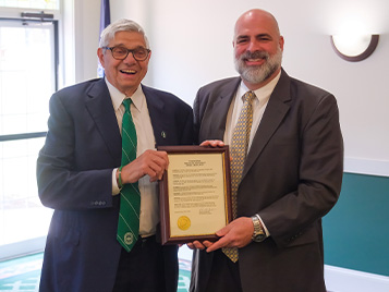 Thumbnail for SRU trustees recognize President William Behre for his five years of service 
