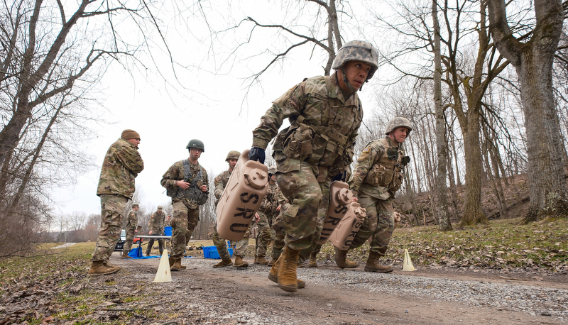 ROTC Cadets participat in the annual Artic Ranger Challenge