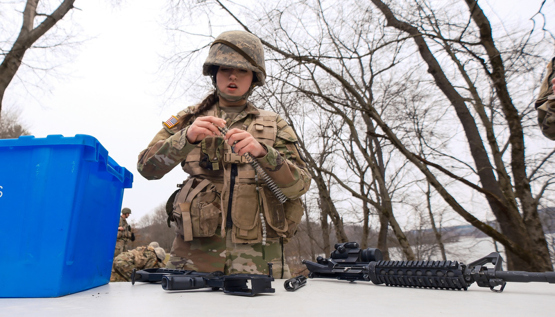 ROTC Cadets participat in the annual Artic Ranger Challenge