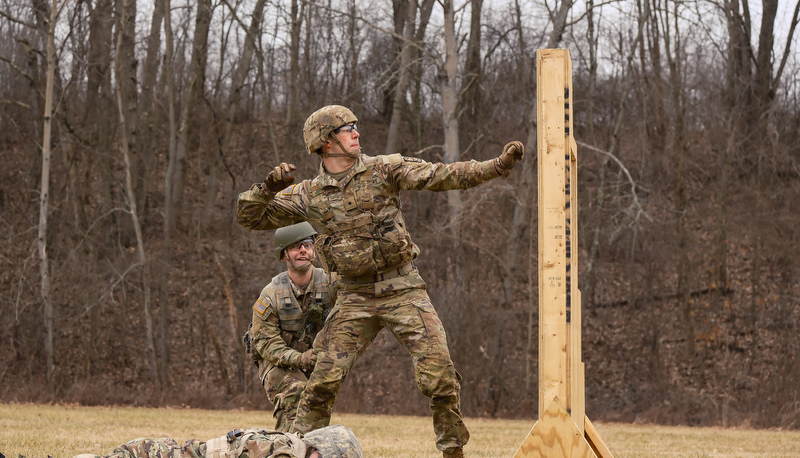 ROTC Cadets participat in the annual Artic Ranger Challenge