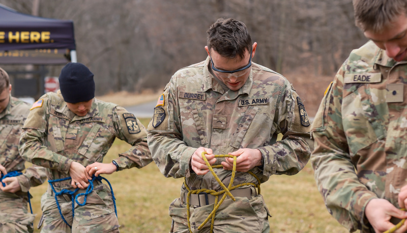 ROTC Cadets participat in the annual Artic Ranger Challenge