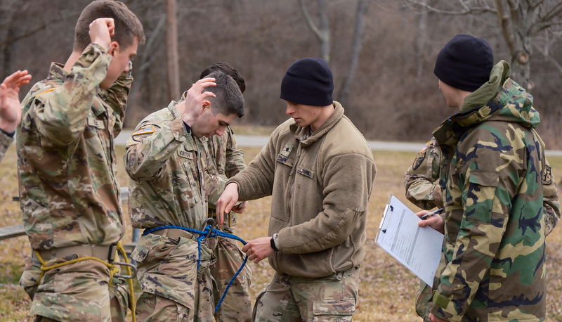 ROTC Cadets participat in the annual Artic Ranger Challenge