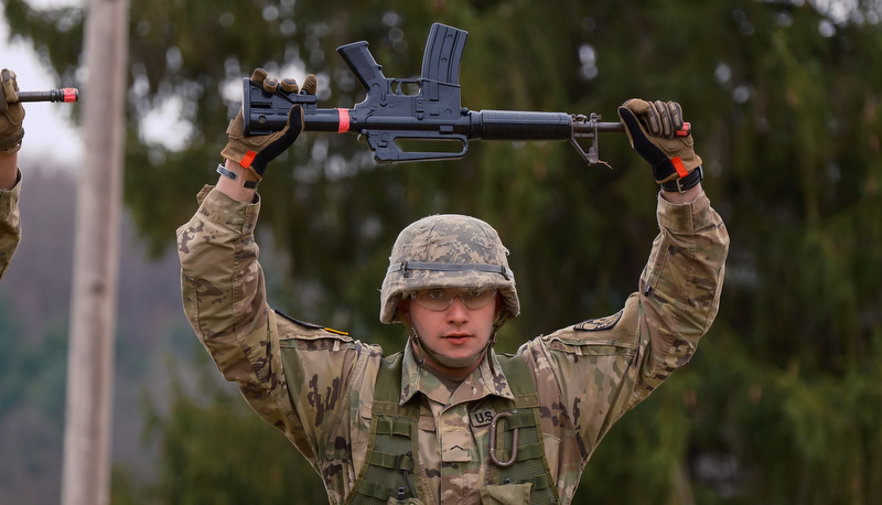 ROTC Cadets participat in the annual Artic Ranger Challenge