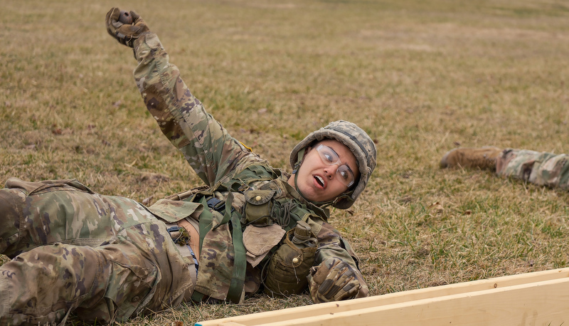 ROTC Cadets participat in the annual Artic Ranger Challenge