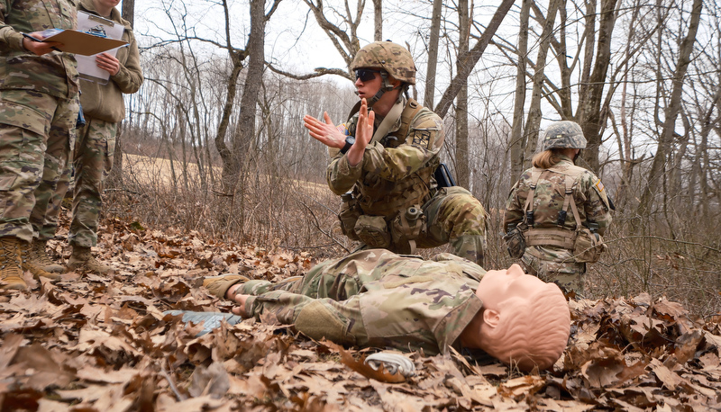 ROTC Cadets participat in the annual Artic Ranger Challenge