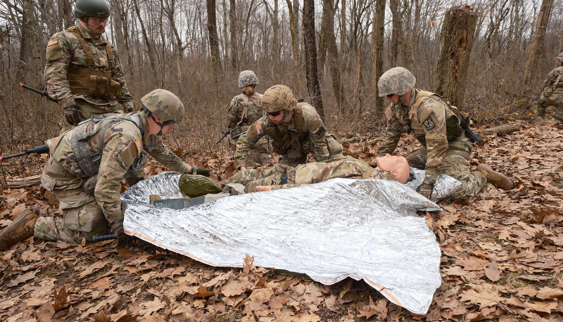 ROTC Cadets participat in the annual Artic Ranger Challenge