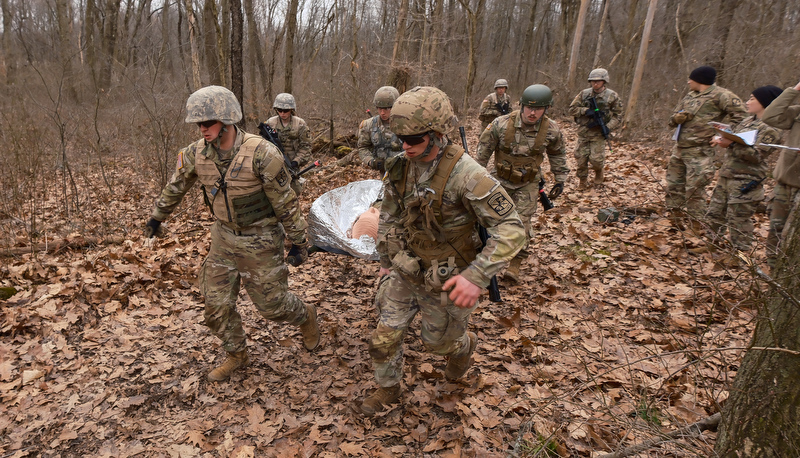 ROTC Cadets participat in the annual Artic Ranger Challenge