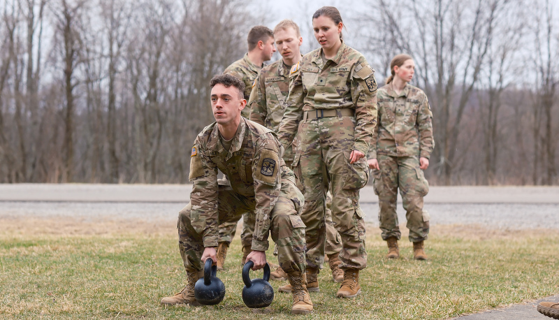 ROTC Cadets participat in the annual Artic Ranger Challenge