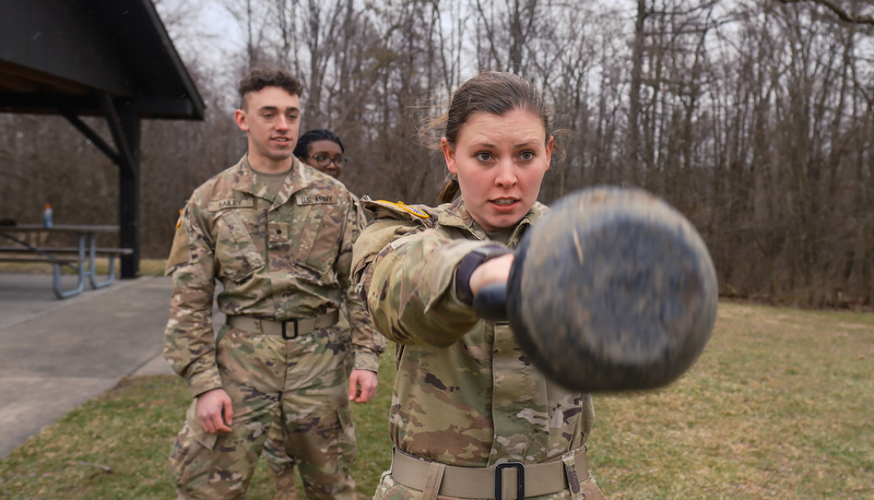 ROTC Cadets participat in the annual Artic Ranger Challenge