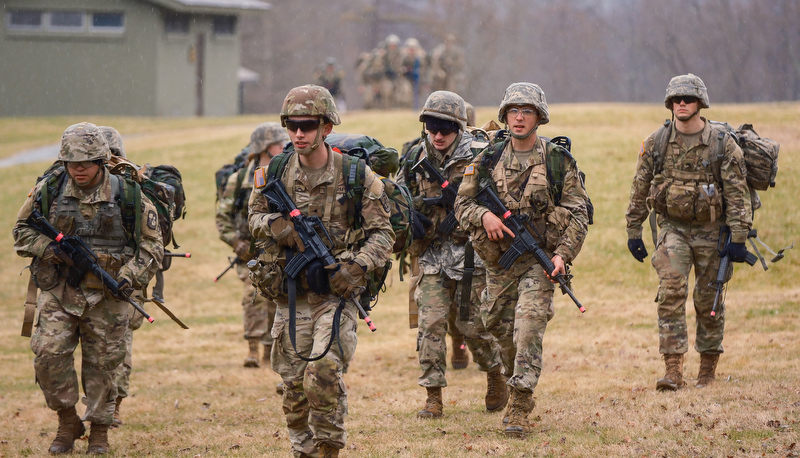 ROTC Cadets participat in the annual Artic Ranger Challenge