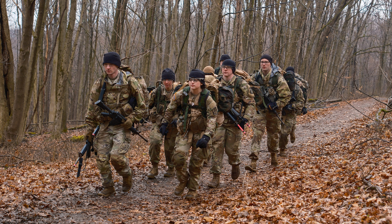 ROTC Cadets participat in the annual Artic Ranger Challenge