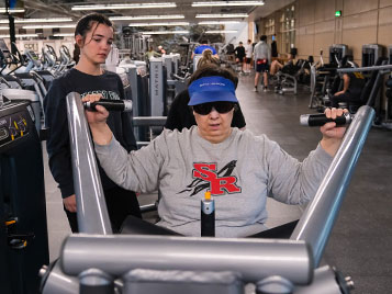 Thumbnail for SRU student trains with deafblind community member through ‘unified fitness’