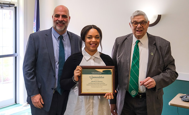 Brooklyn receives her commendation