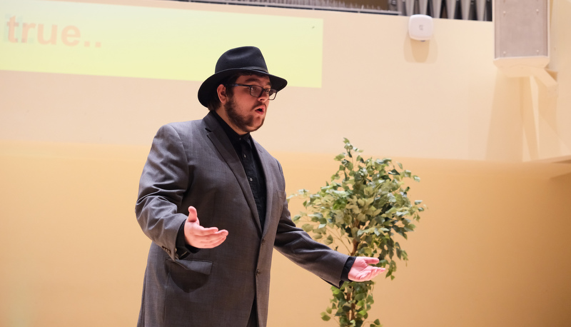 Students performing opera