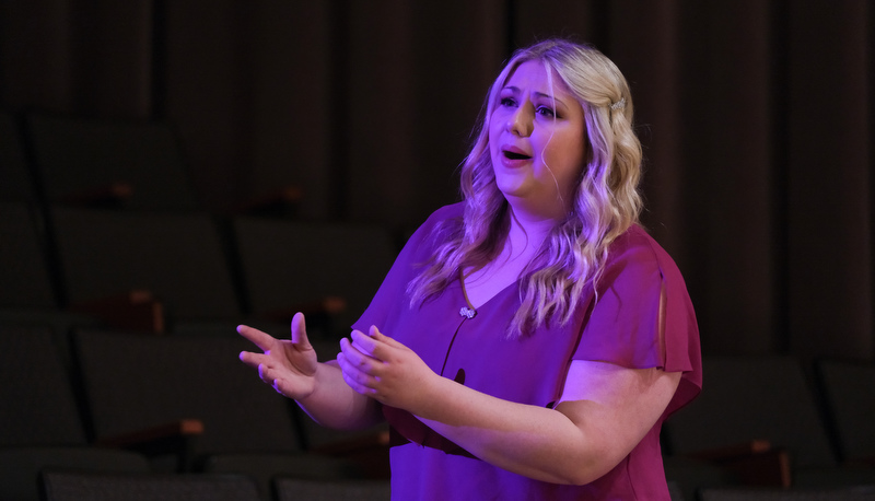 Students performing opera