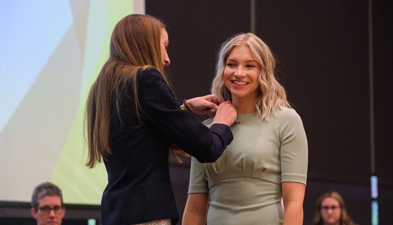 OT graduates receive their pins