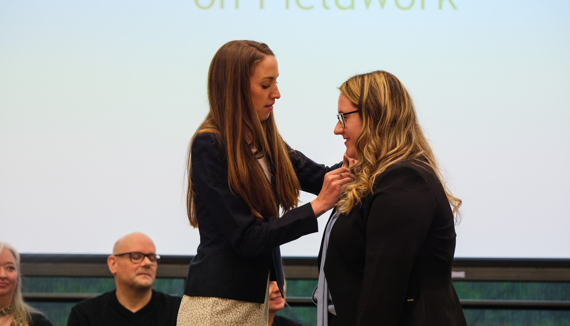 OT graduates receive their pins