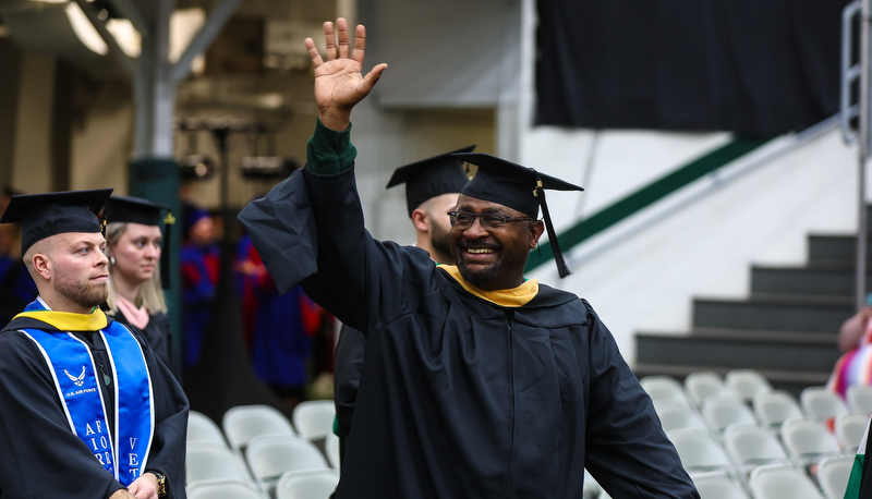 ROTC commisioning and Graduate Studies commencement