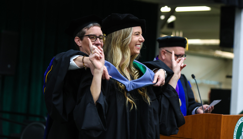 ROTC commisioning and Graduate Studies commencement