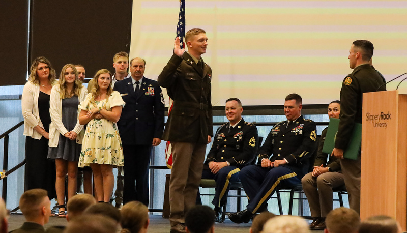 ROTC commisioning and Graduate Studies commencement