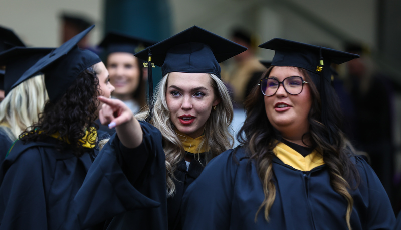 ROTC commisioning and Graduate Studies commencement