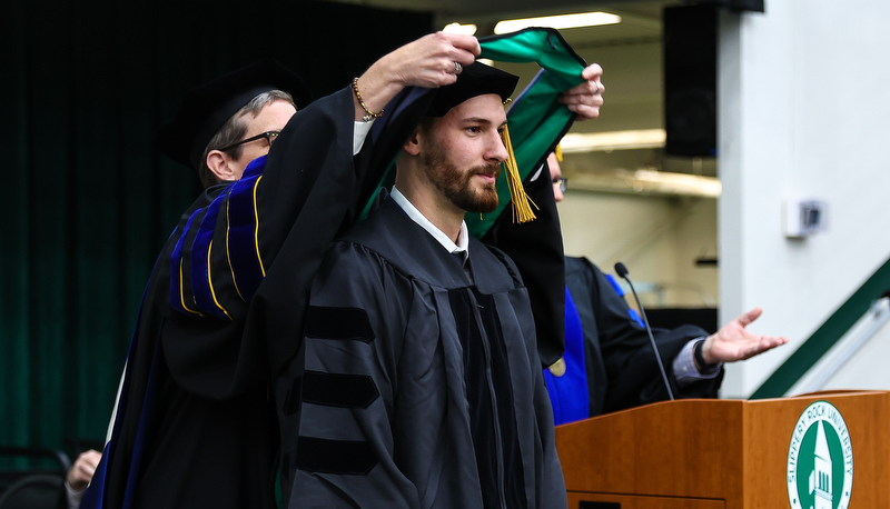 ROTC commisioning and Graduate Studies commencement