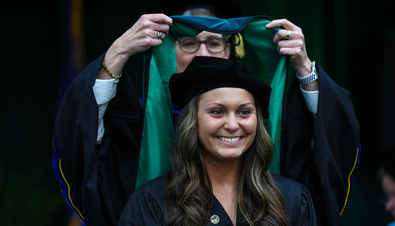 ROTC commisioning and Graduate Studies commencement