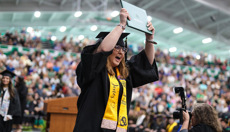 Members of the Class of 2023 graduate