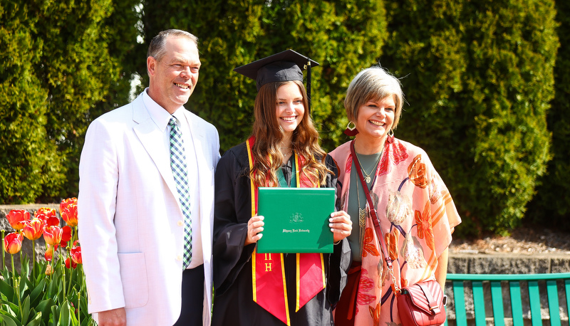 Members of the Class of 2023 graduate