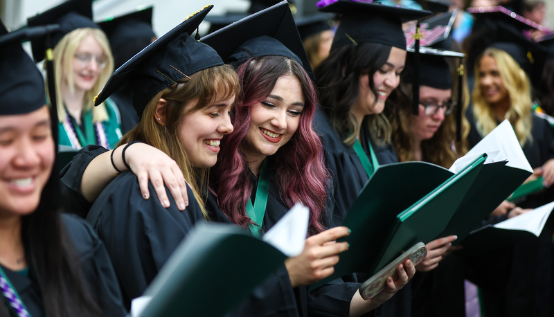 Members of the Class of 2023 graduate