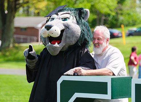 Graduate on campus