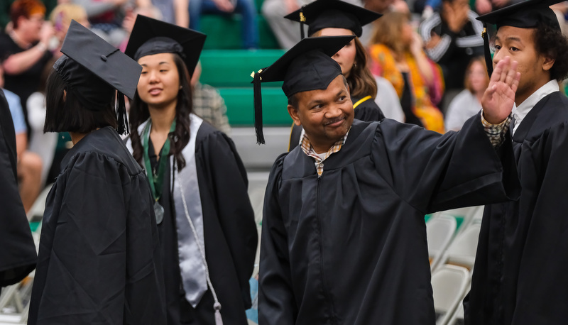 Graduation on campus for the class of 2024