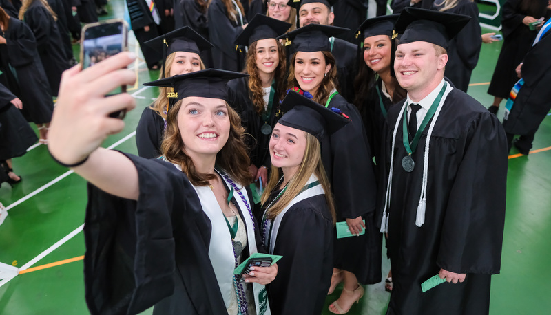Graduation on campus for the class of 2024