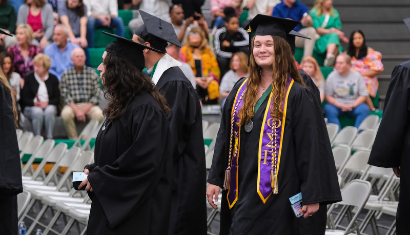 Graduation on campus for the class of 2024