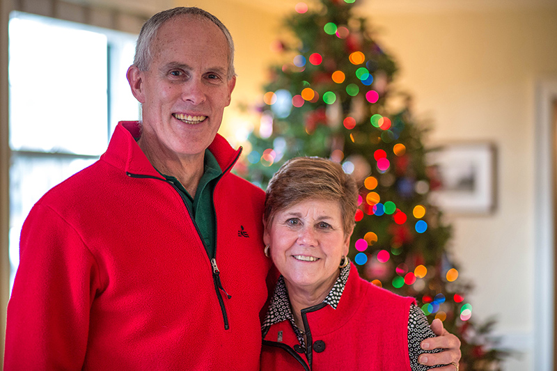 President Norton and Henry with tree