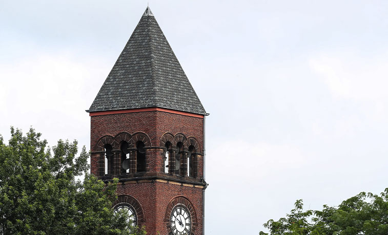 Old Main Among the trees