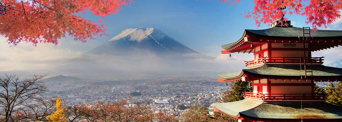 View of a city in Japan