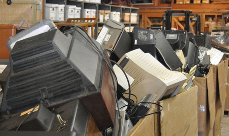 old televisions and computers; e-waste