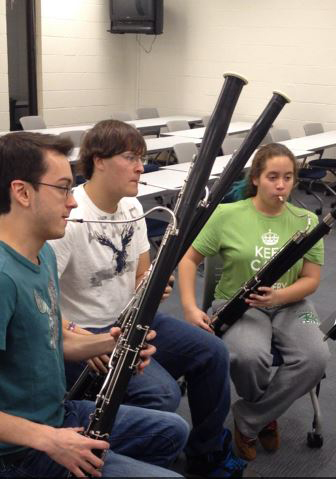 student bassoon players