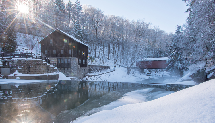 mcconnells mill in winter