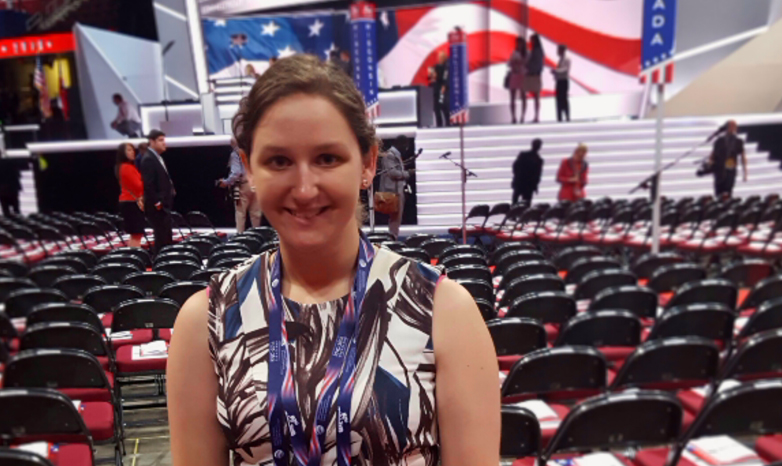 Kimberly Zevchek at republican national convention in cleveland