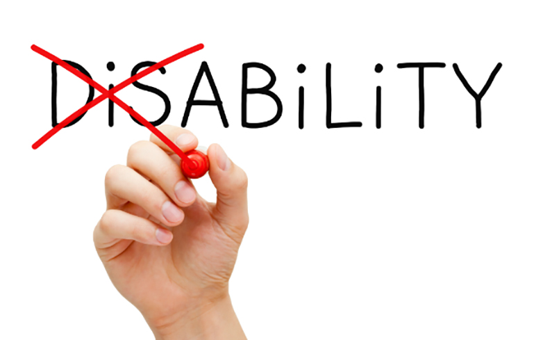 the word disability changed to read as the word ability