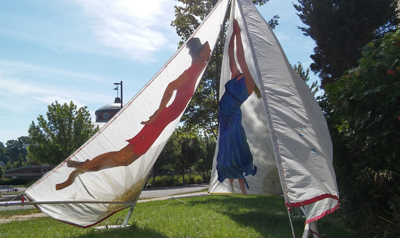 Heather Hertel’s “Dance and Fly” sailcloth