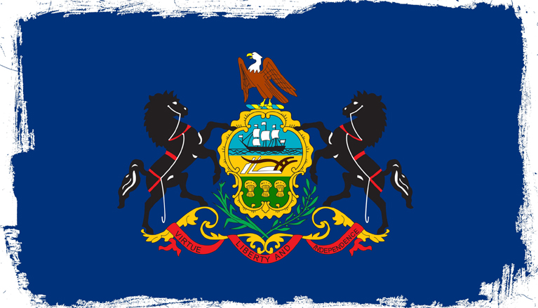 Pennsylvania state flag graphic