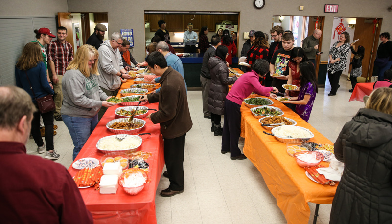Food at the celebration