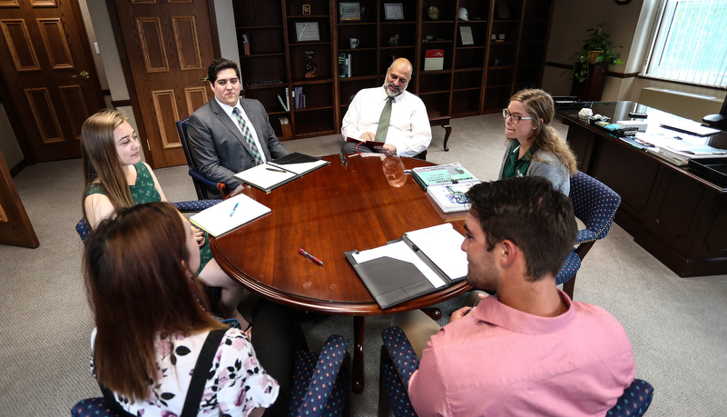 President Behre meeting with SGA
