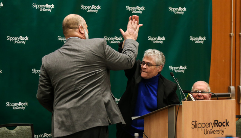 High five for the new president